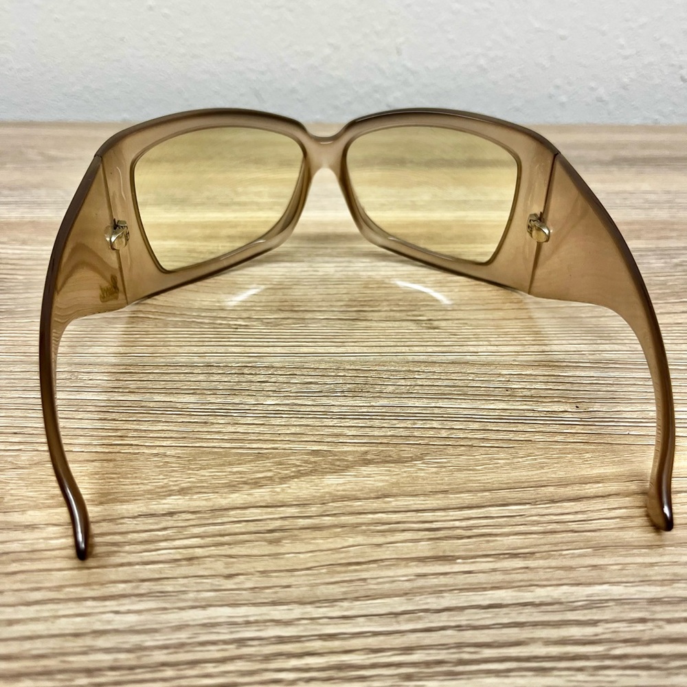 2000s Gucci Shield Sunglasses Translucent Y2k - image 6